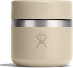 Hydro Flask Food Jar ?C Insulated Stainless Steel. Snack Travel Container for Hot Food. Lunch. & Soup 8 Oz Oat Tan