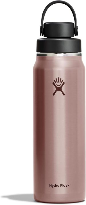 Hydro Flask Lightweight Wide Flex Chug Cap - Insulated Stainless Steel Water Bottle 32 Oz Quartz